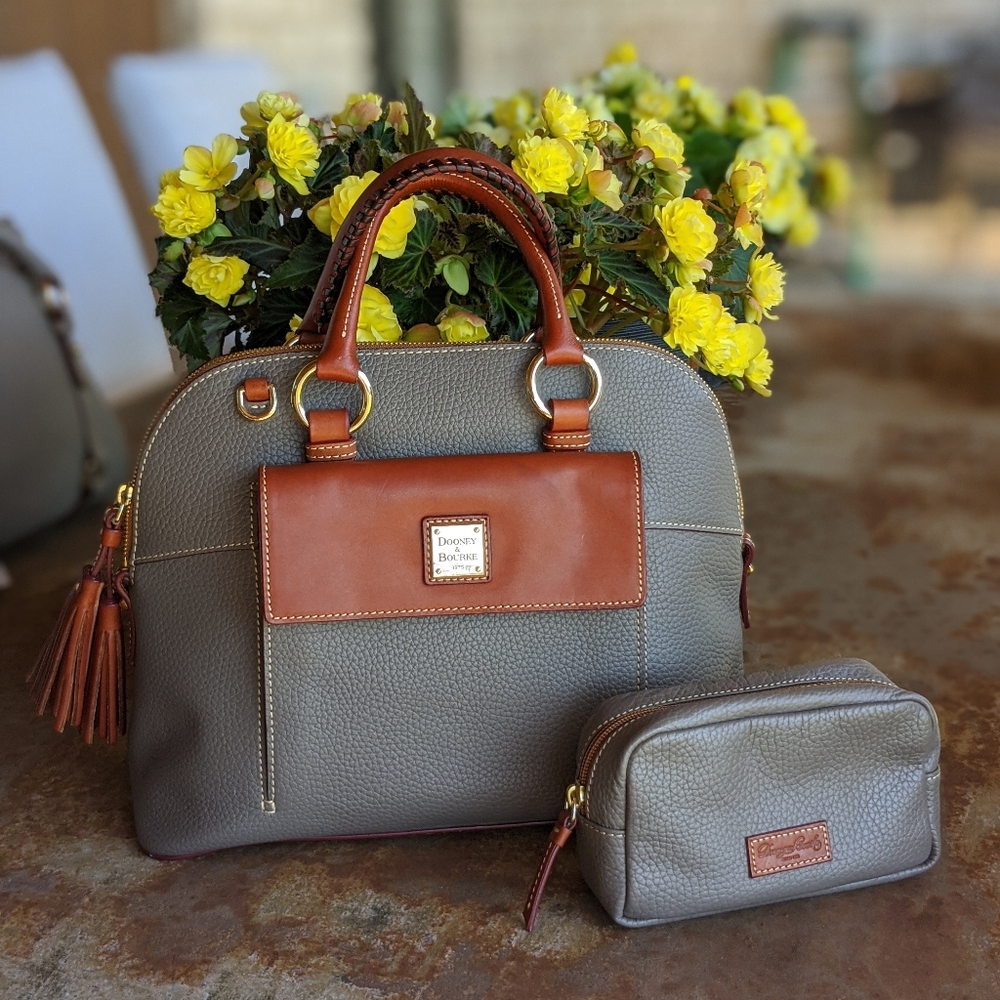 Dooney & Bourke Aubrey Satchel Pebble Leather